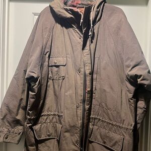 Alexander Julian Tan Hooded Military Jacket